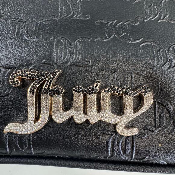 JUICY COUTURE Bling Bling Chain Shoulder Bag Black Liquorice - Picture 6 of 10